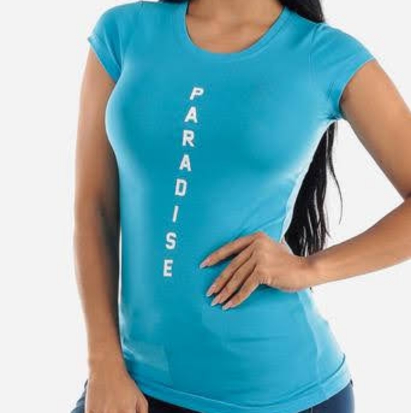 The Fix Clothing Tops - Blue Paradise Tee Shirt